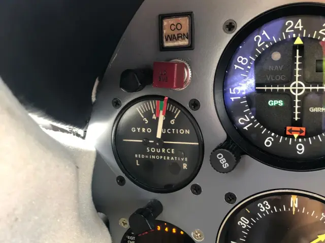 Malibu panel with the HSI and engine instruments