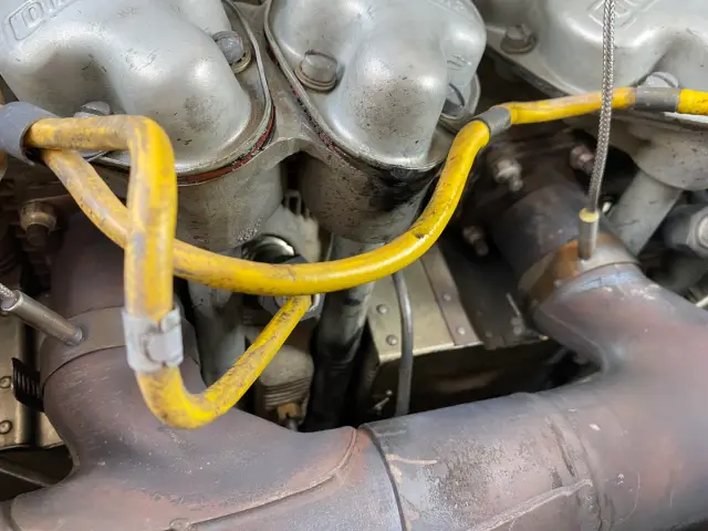 Malibu cylinders and exhaust during the engine work