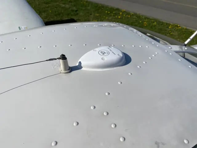 New GPS antenna on the fuselage