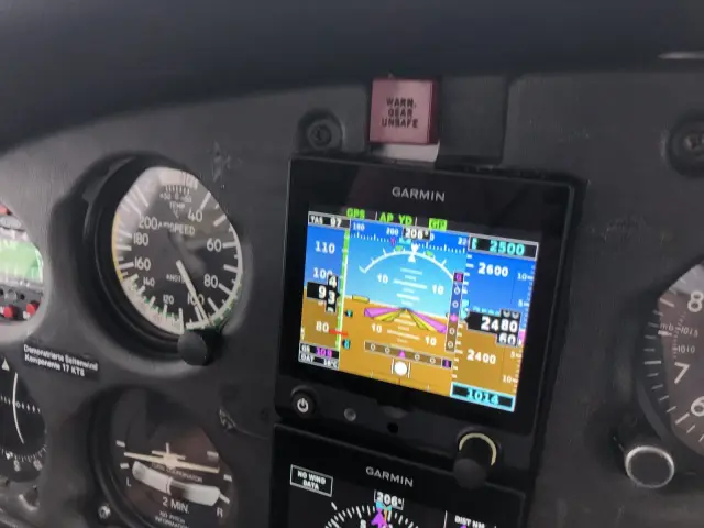 Attitude display in the new panel