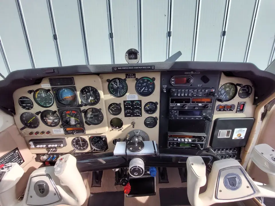 Original analogue instrument panel before the upgrade