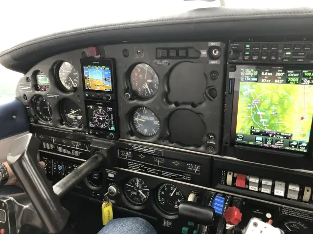 New panel in the Arrow cockpit