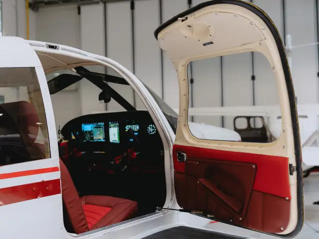 Cherokee with the door open showing the new interior