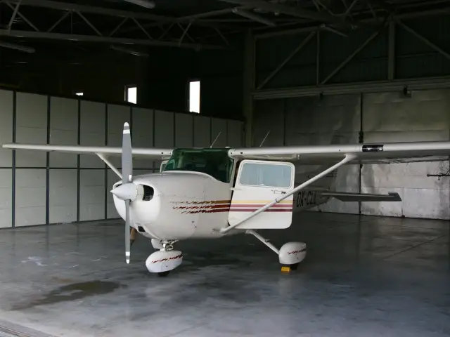 Skyhawk II in the hangar