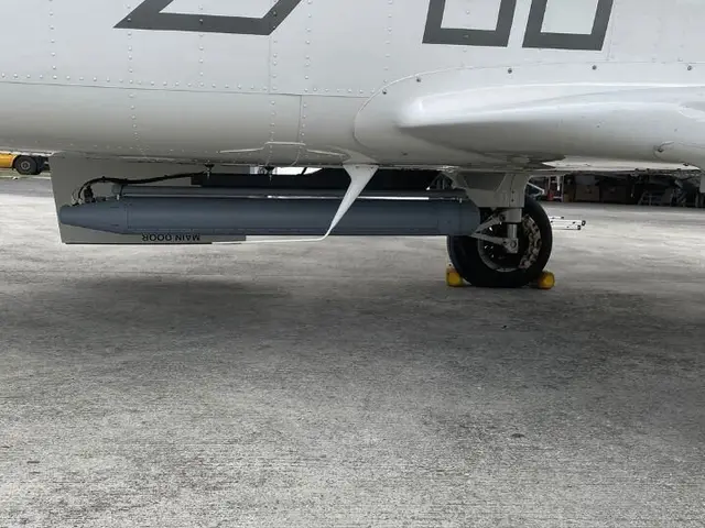 Radar pod fairing under the GOSHAWK fuselage