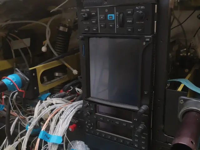 Wiring harness behind the panel
