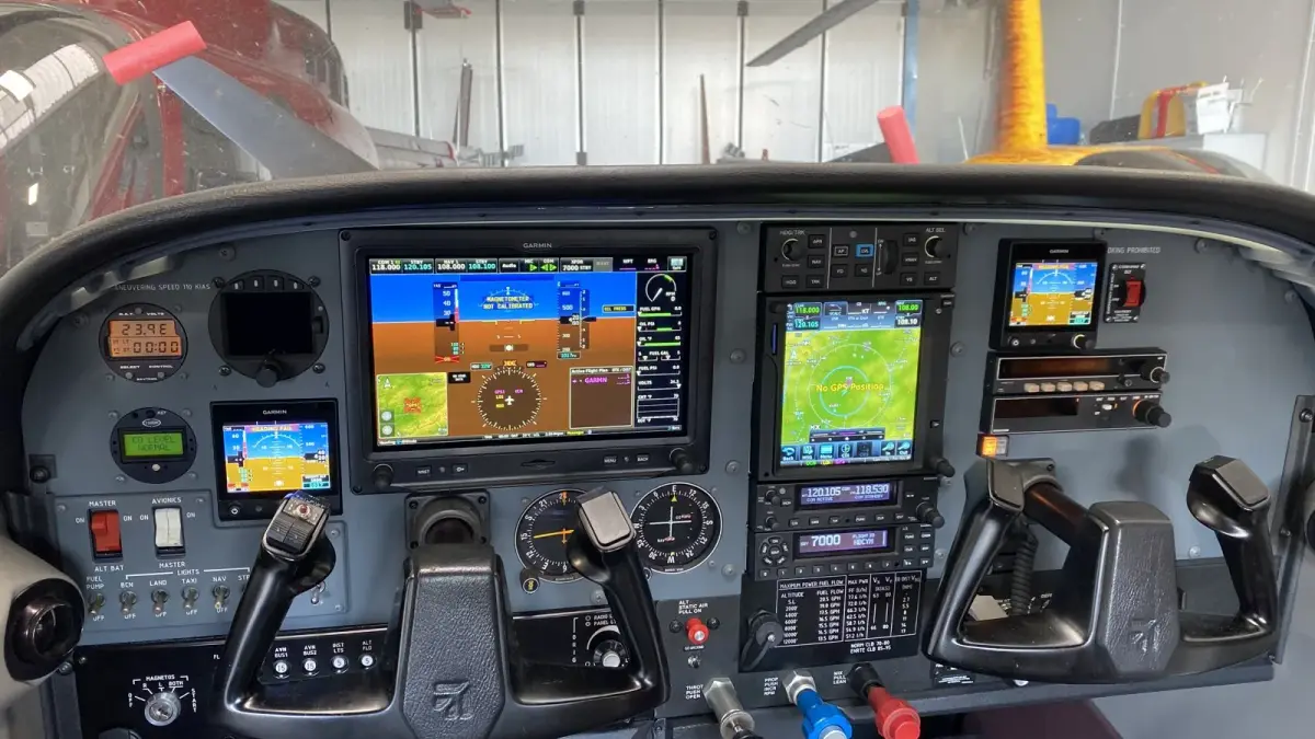 Cessna 182S Skylane custom glass panel with Garmin G3X displays