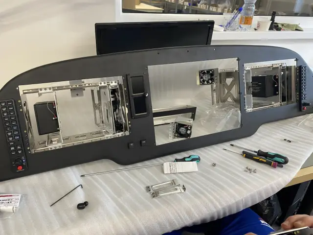 New instrument panel assembled on the bench