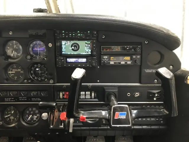 GTN 650 and transponder on the Cherokee panel