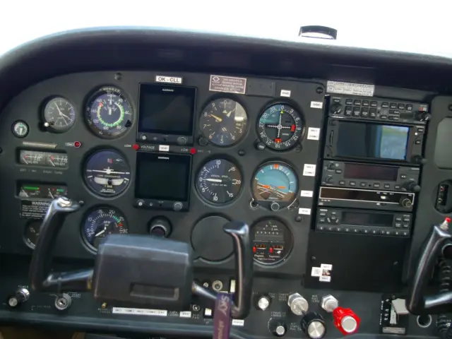 Skyhawk II instrument panel after the upgrade
