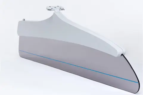 Moulded grey partition component
