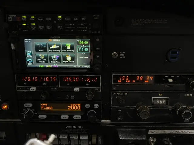 GTN 650Xi above the existing radios