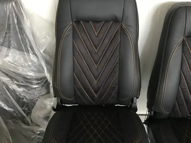 Refurbished leather seat