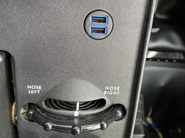 Garmin USB charging port in the panel