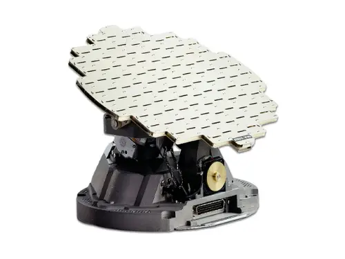 Weather radar antenna on a mount